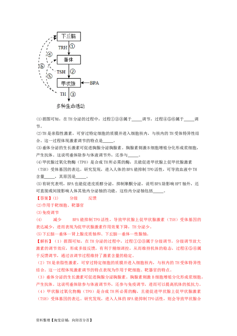 专题26免疫调节（串讲）（解析版）_新高考复习资料_2024年新高考复习资料_一轮复习资料_完备战2024年高考生物一轮复习串讲精练（新高考专用）_串讲_解析版