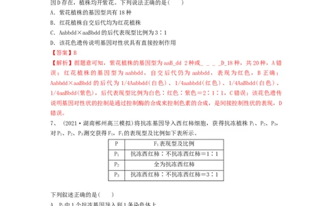 专题15基因的自由组合定律（精练）（解析版）_新高考复习资料_2024年新高考复习资料_一轮复习资料_完备战2024年高考生物一轮复习串讲精练（新高考专用）_精练_解析版