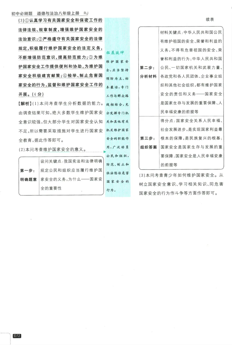2025版《初中必刷题》道法RJ8上-批注式详答与详析_初中全科电子版试卷练习试题_25初中必刷题_2025版《初中必刷题》道法RJ8上