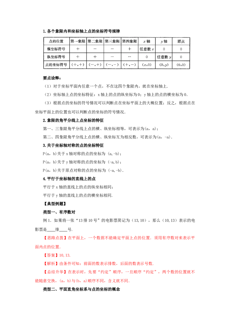 7.1平面直角坐标系（基础巩固）-七年级数学下册要点突破与同步训练（人教版）(27154907)_初中全科电子版试卷练习试题_数学_7下初中人教版数学练习、试卷_数学7下同步练习第5套新