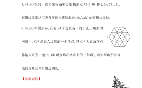 八年级数学下册知识点汇聚测试卷：勾股定理高级测试（含详解）_初中全科电子版试卷练习试题_数学_8下初中人教版数学练习、试卷_人教数学八年级下专项练习（047份）