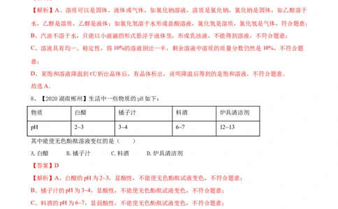 人教版化学九年级下期中模拟卷（一）(解析版)-九年级化学下册同步单元AB卷（人教版）_初中全科电子版试卷练习试题_化学_9年级上下册化学试题_9年级下试题