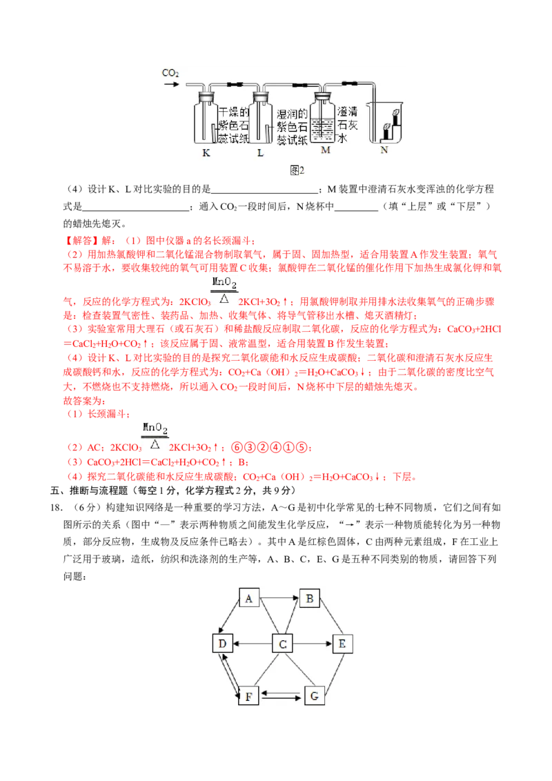 化学（成都卷）（完全解析）_初中全科电子版试卷练习试题_化学_2024中考模拟题化学(1)_二模_化学（成都卷）-：2024年中考第二次模拟考试