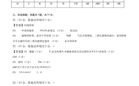 信息必刷卷02（黑吉辽蒙专用）（参考答案）_2025年新高考资料_2025考前信息卷_2025年高考生物考前信息必刷卷（黑吉辽蒙专用）34415095