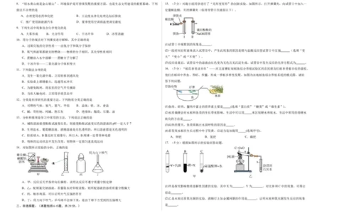 化学（河北卷）（考试版A3）_初中全科电子版试卷练习试题_化学_2024中考模拟题化学(1)_三模（36套）_化学（河北卷）