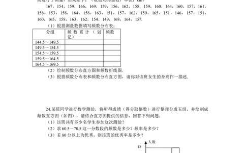 新人教（七下）第10章《数据的收集、整理与描述》水平测试2_初中全科电子版试卷练习试题_数学_7下初中人教版数学练习、试卷_人教数学七年级下单元试卷（049份）