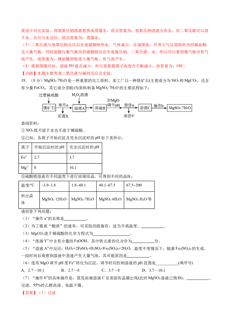 化学（盐城卷）（全解全析）_初中全科电子版试卷练习试题_化学_2024中考模拟题化学(1)_一模_化学（盐城卷）-2024年中考第一次模拟考试