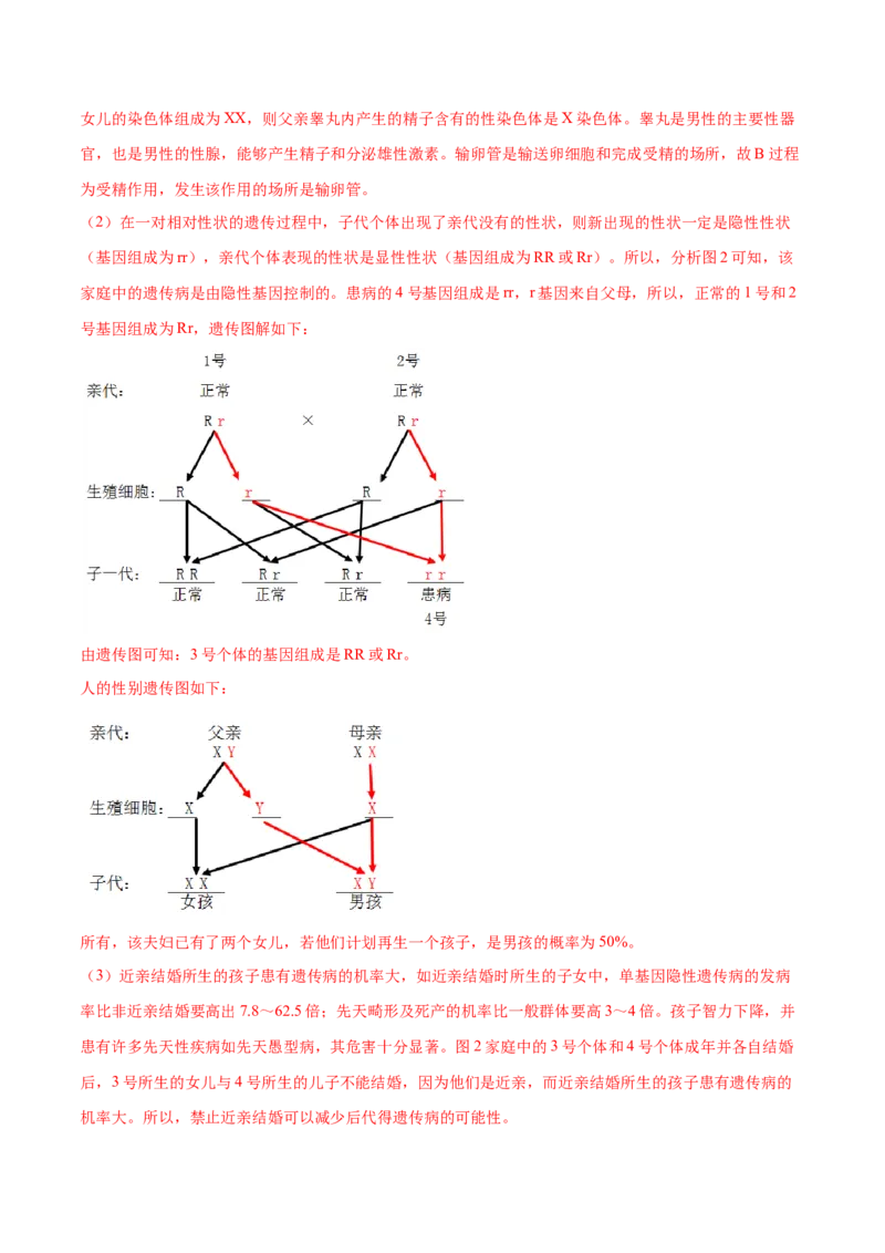 期末测试（A卷&middot;夯实基础）（解析版）_初中全科电子版试卷练习试题_生物_生物8下练习_人教生物8年级下期末试卷12份