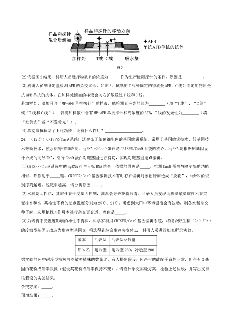专题八生物技术与工程（原卷版）_2025年新高考资料_二轮复习_01高考语文等多个文件_上好课2025年高考生物二轮复习讲练测（新高考通用）