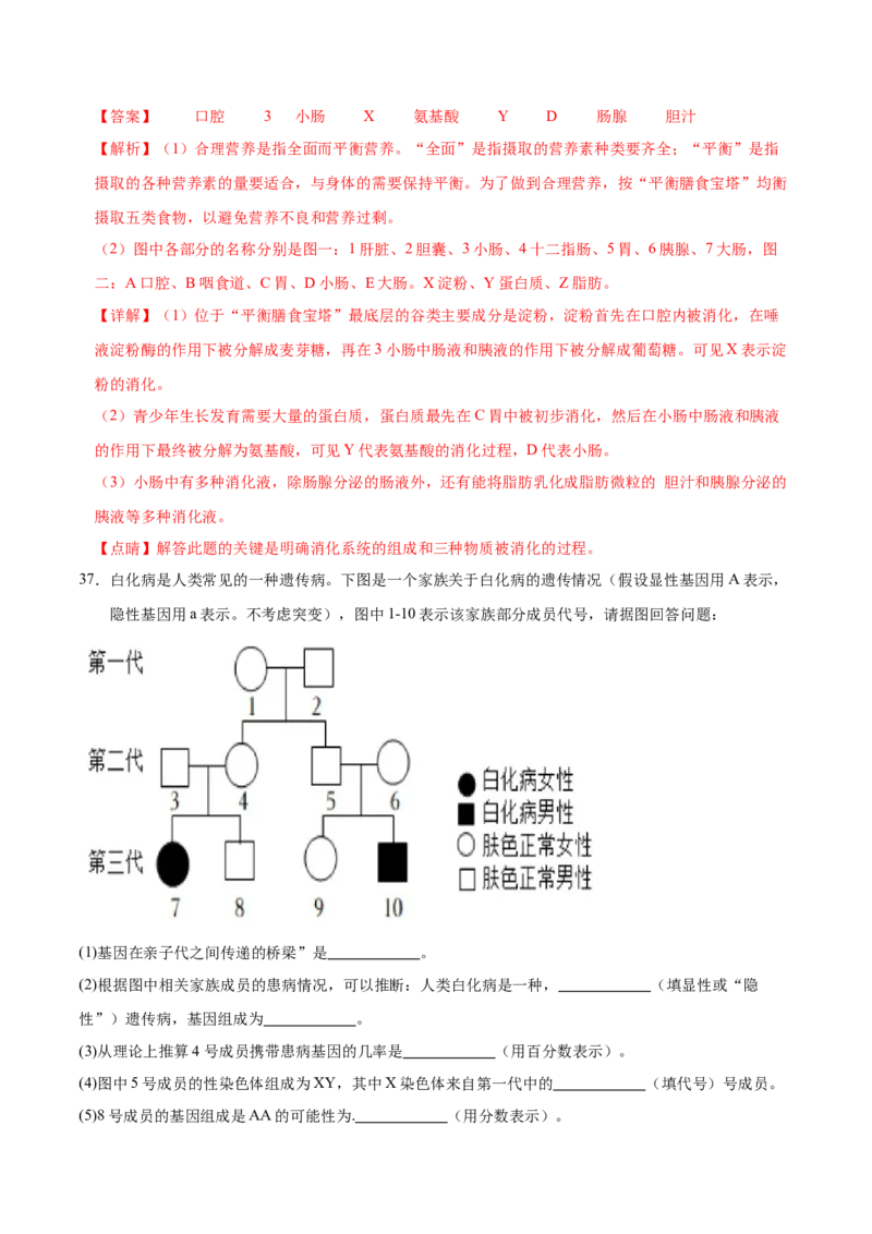 生物（海南卷）（全解全析）_初中全科电子版试卷练习试题_生物_2024中考模拟题生物(1)_一模_生物（海南卷）-2024年中考第一次模拟考试
