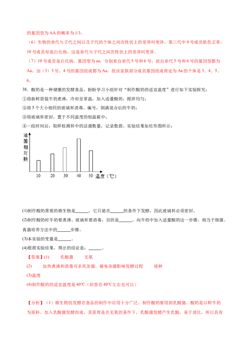 生物（海南卷）（全解全析）_初中全科电子版试卷练习试题_生物_2024中考模拟题生物(1)_一模_生物（海南卷）-2024年中考第一次模拟考试