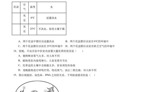 生物（广东省卷）（考试版A4）_初中全科电子版试卷练习试题_生物_2024中考模拟题生物(1)_二模_生物（广东省卷）-：2024年中考第二次模拟考试