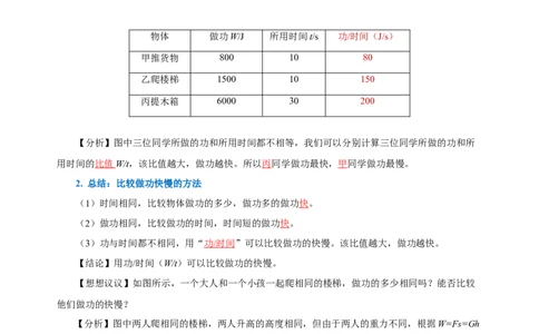 11.2功率（导学案）-八年级物理下册同步备课系列（人教版）教师版_初物_2024人教版初中物理八九年级上下册课件教案PPT试题电子版资料_八年级下册教案_第十一单元