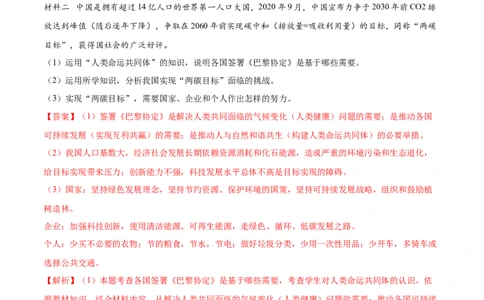 必考点04谋求互利共赢（解析版）_初中全科电子版试卷练习试题_政治_道法人教部编9下试卷_部编道法9年级下专项练习14份
