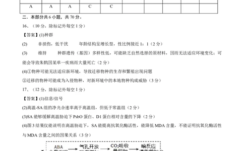 信息必刷卷03（北京专用）（参考答案）_2025年新高考资料_2025考前信息卷_2025年高考生物考前信息必刷卷（北京专用）34427555