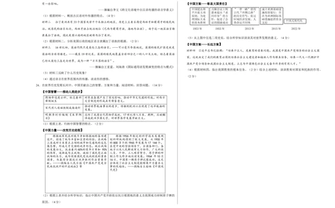 历史（江西卷）（考试版A3）_初中全科电子版试卷练习试题_历史_2024中考模拟题历史(1)_二模_历史（江西卷）-：2024年中考第二次模拟考试