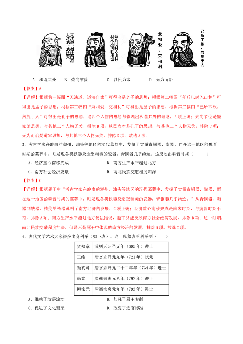 历史（深圳新中考卷）（全解全析）_初中全科电子版试卷练习试题_历史_2024中考模拟题历史(1)_三模（34套）_历史（深圳新中考卷）