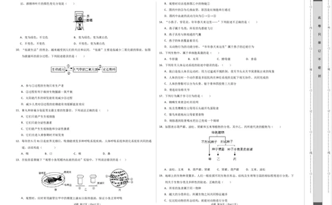 生物（苏州卷）（考试版A3）_初中全科电子版试卷练习试题_生物_2024中考模拟题生物(1)_一模_生物（苏州卷）-2024年中考第一次模拟考试