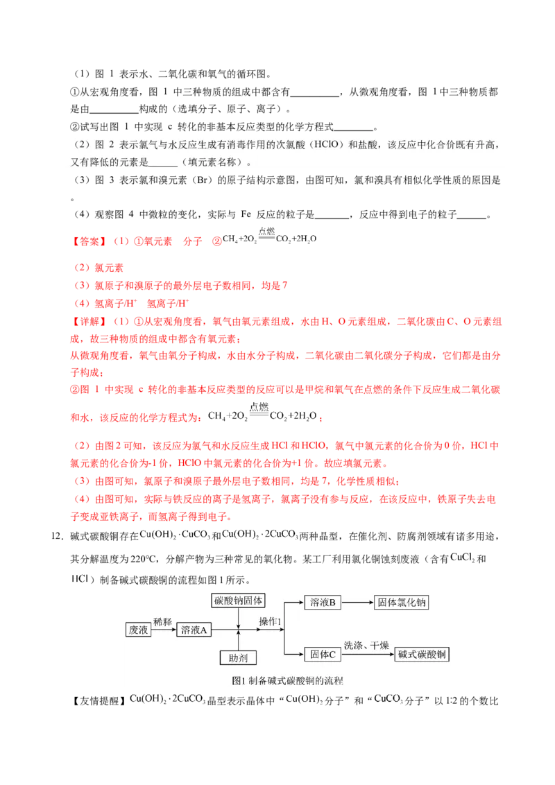 化学（南通卷）（全解全析）_初中全科电子版试卷练习试题_化学_2024中考模拟题化学(1)_一模_化学（南通卷）-2024年中考第一次模拟考试