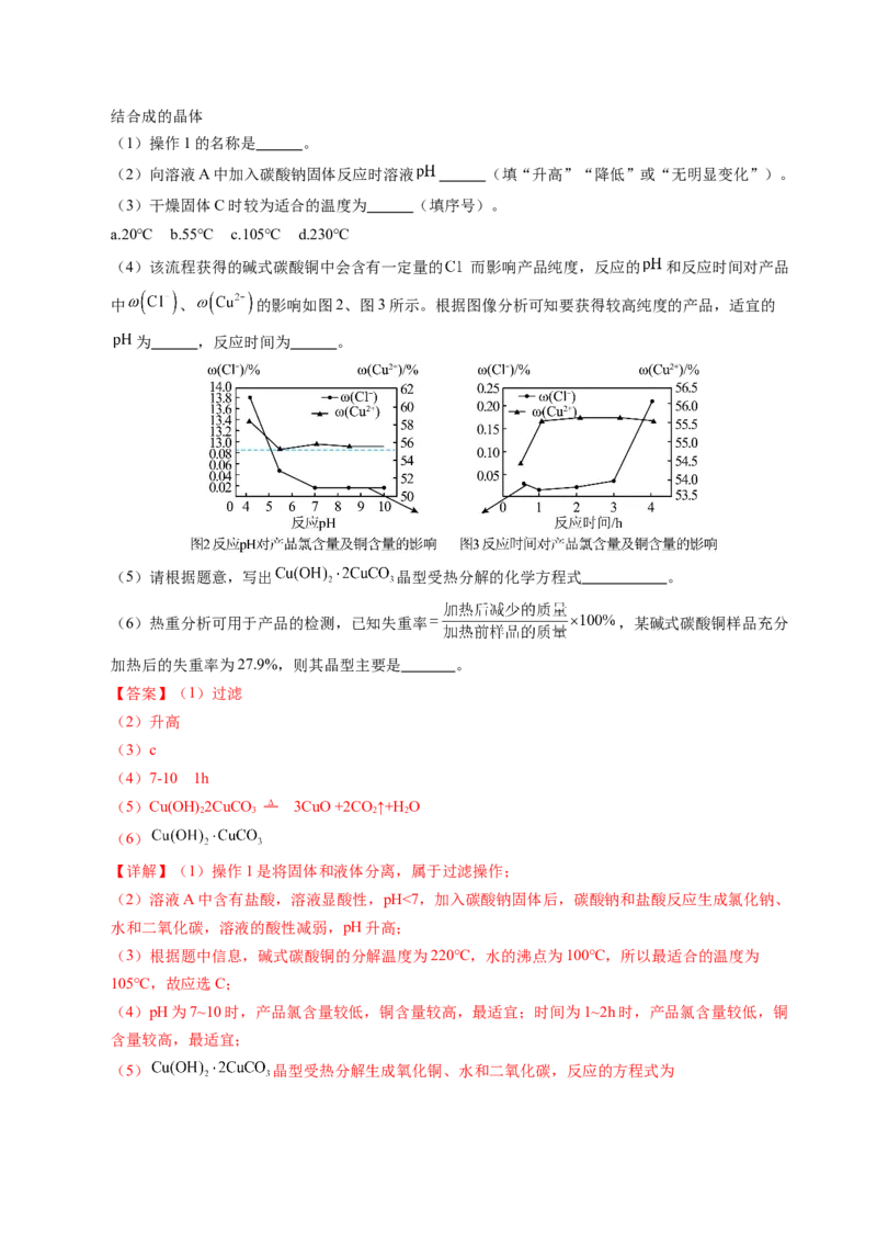 化学（南通卷）（全解全析）_初中全科电子版试卷练习试题_化学_2024中考模拟题化学(1)_一模_化学（南通卷）-2024年中考第一次模拟考试