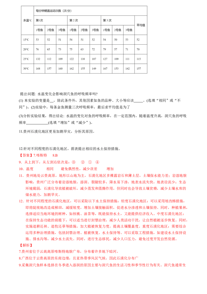 地理（上海）（全解全析）_初中全科电子版试卷练习试题_地理_2024中考模拟题地理(1)_一模_地生跨学科案例（上海卷）-2024年中考第一次模拟考试