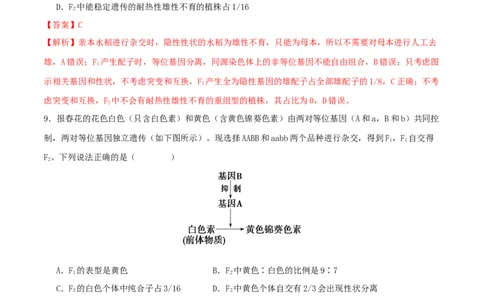 专题四遗传的基本规律和人类遗传病（解析版）_2025年新高考资料_二轮复习_上好课2025年高考生物二轮复习讲练测（新高考通用）3380526