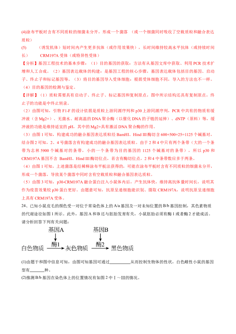信息必刷卷02（江苏专用）（解析版）_2025年新高考资料_2025考前信息卷_2025年高考生物考前信息必刷卷（江苏专用）34423855