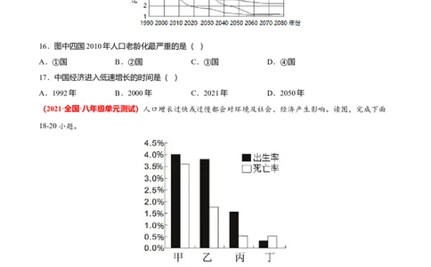 必杀07第四单元居民与聚落（选择题60题）-（人教版）（原卷版）_初中全科电子版试卷练习试题_地理_人教地理7上试题试卷_人教地理7年级上专项练习17份