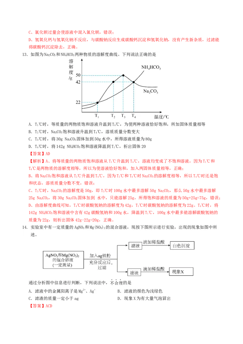 化学（济南卷）（全解全析）_初中全科电子版试卷练习试题_化学_2024中考模拟题化学(1)_一模_化学（济南卷）-2024年中考第一次模拟考试