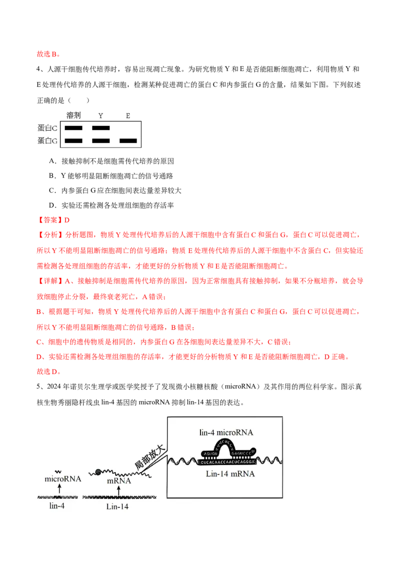 信息必刷卷03（北京专用）（解析版）_2025年新高考资料_2025考前信息卷_2025年高考生物考前信息必刷卷（北京专用）34427555