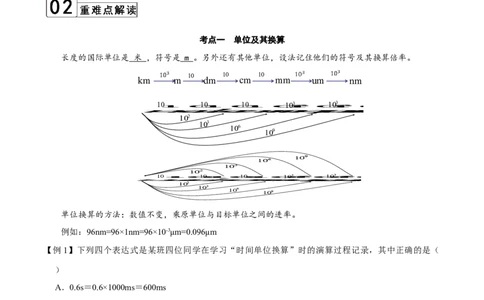 第1.1课时长度和时间的测量（解析版）_初中全科电子版试卷练习试题_物理_8年级上册物理试题_人教版物理八年级上课时练习（104份）_课时练习第2套25