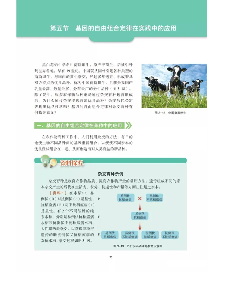 新沪科版高中生物必修2《遗传与进化》_高中电子课本_最新版高中全科高清电子课本_6高中生物课本_2019新人教版