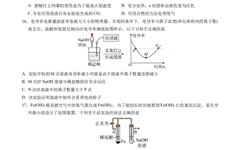 化学（苏州卷）（考试版A4）_初中全科电子版试卷练习试题_化学_2024中考模拟题化学(1)_三模（36套）_化学（苏州卷）