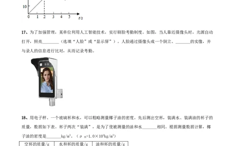 模拟试题05（原卷版）_初中全科电子版试卷练习试题_物理_8年级上册物理试题_人教版物理八年级上期末试卷（015份）
