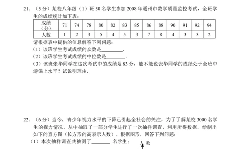 新人教版八年级下册第20章数据分析单元测试试卷（A卷）_初中全科电子版试卷练习试题_数学_8下初中人教版数学练习、试卷_人教数学八年级下单元试卷（039份）