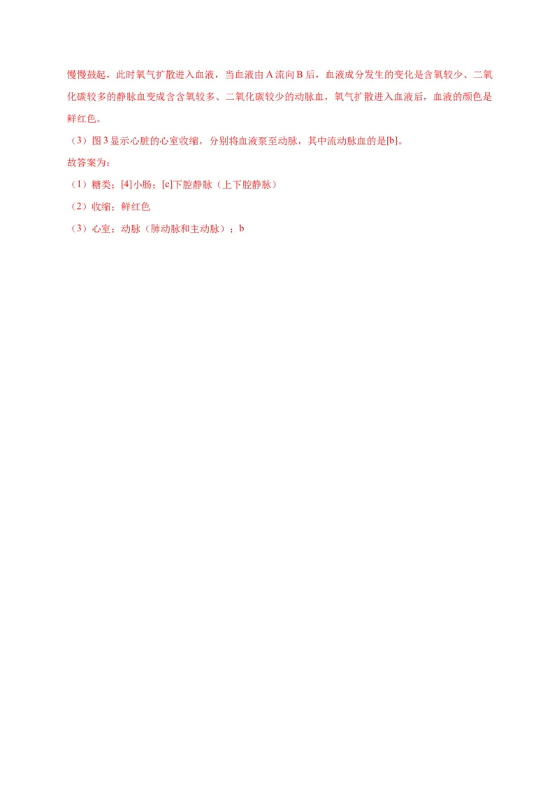 特训07图像分析题（20题）-（尖子生专用）（解析版）_初中全科电子版试卷练习试题_生物_生物人教版7下练习_人教生物7年级下专项练习16份