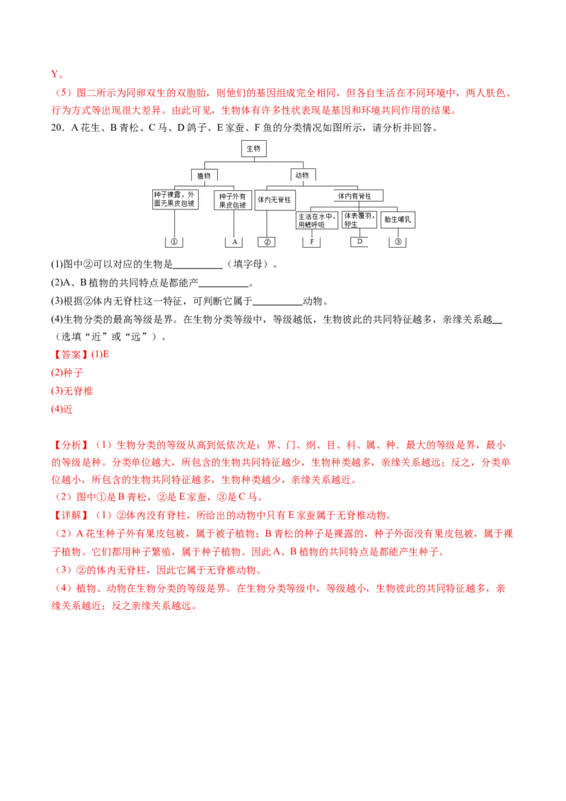 生物（南通卷）（全解全析）_初中全科电子版试卷练习试题_生物_2024中考模拟题生物(1)_二模_生物（南通卷）-：2024年中考第二次模拟考试