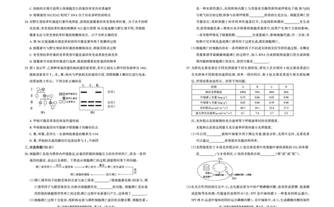 内蒙古呼和浩特市2022-2023学年高三上学期质量普查调研考试生物试题_生物高考模拟题_新高考_2023年_内蒙古自治区呼和浩特市高三上学期质量普查调研考试（一模）生物