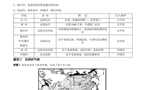 必考点02亚洲的自然环境-对点变式题（人教版）（解析版）_初中全科电子版试卷练习试题_地理_人教地理7下试题试卷_人教地理7年级下专项练习13份