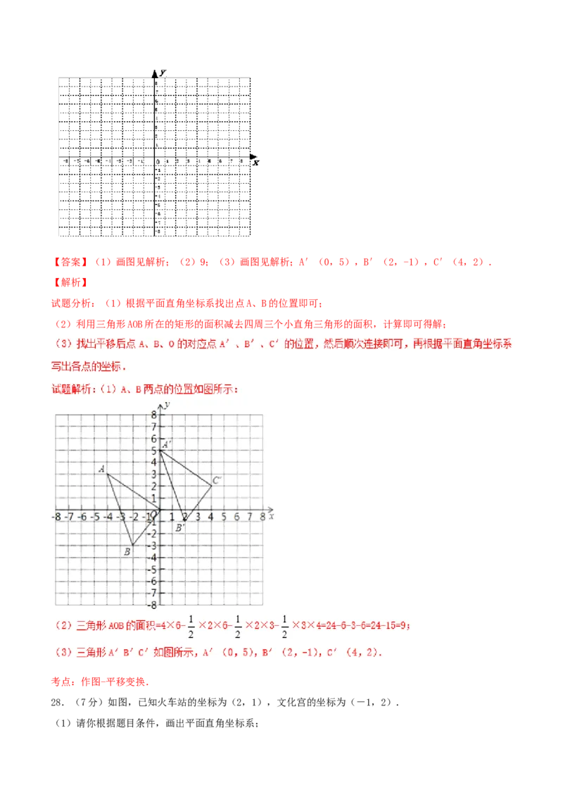 期中测试卷（A卷）_初中全科电子版试卷练习试题_数学_7下初中人教版数学练习、试卷_人教数学七年级下期中试卷（012份）_期中测试卷（第1套含答案解析）（共2份）