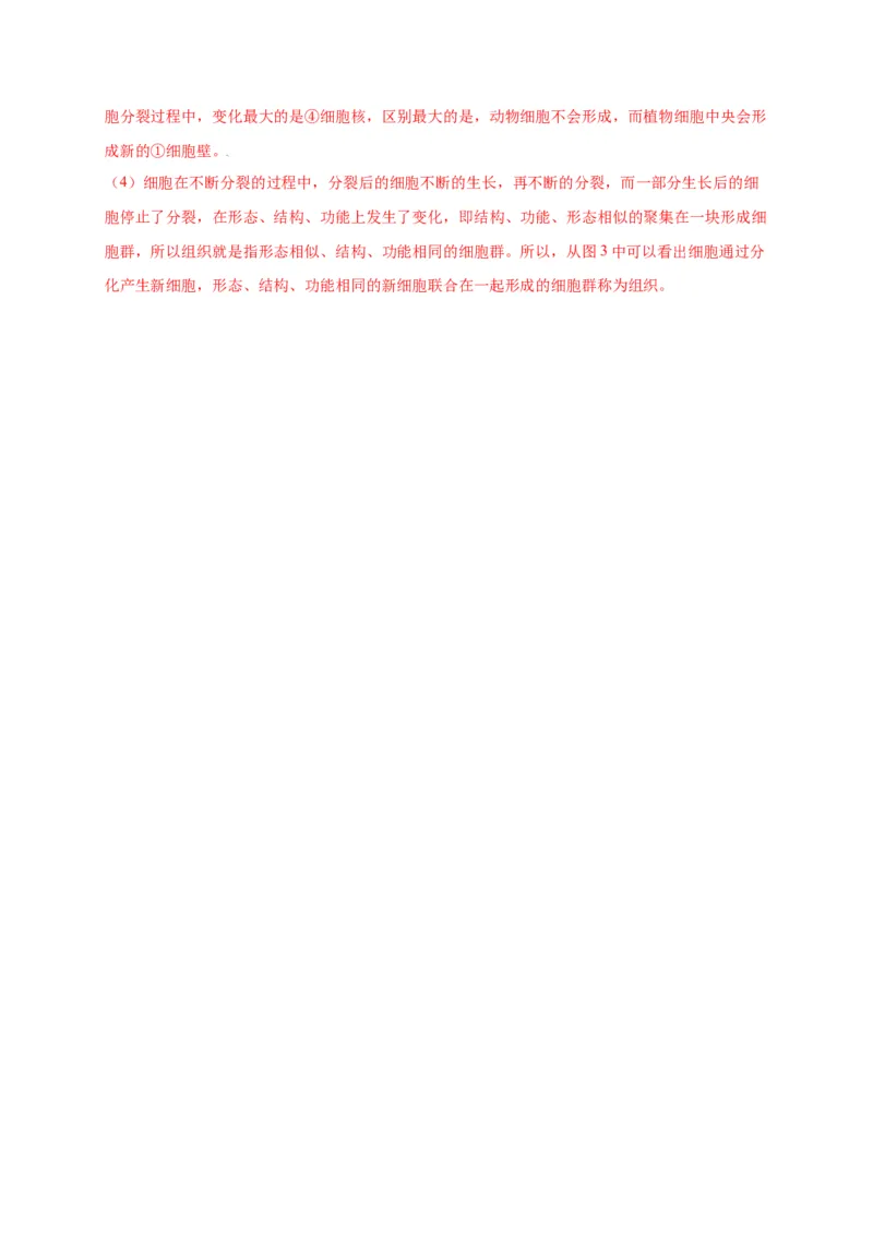第2单元（第2章）细胞怎样构成生物体（选拔卷）（人教版）（解析版）_初中全科电子版试卷练习试题_生物_生物人教版7上练习&mdash;24新版已更新_人教生物7年级上单元试卷36份