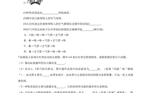 特训05填空题（20题）-（尖子生专用）（考试版）_初中全科电子版试卷练习试题_生物_生物人教版7下练习_人教生物7年级下专项练习16份