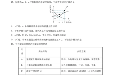 化学（江西卷）（（考试版A4）_初中全科电子版试卷练习试题_化学_2024中考模拟题化学(1)_三模（36套）_化学（江西卷）