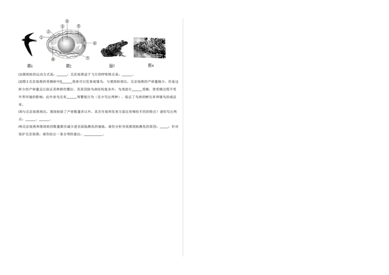 第一单元生物的生殖和发育（选拔卷）-单元测试（人教版）（考试版）_初中全科电子版试卷练习试题_生物_生物8下练习_人教生物8年级下单元试卷38份