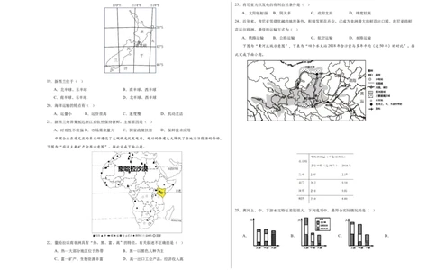 地理（江苏泰州卷）（A3考试版）_初中全科电子版试卷练习试题_地理_2024中考模拟题地理(1)_三模（39）_地理（江苏泰州卷）