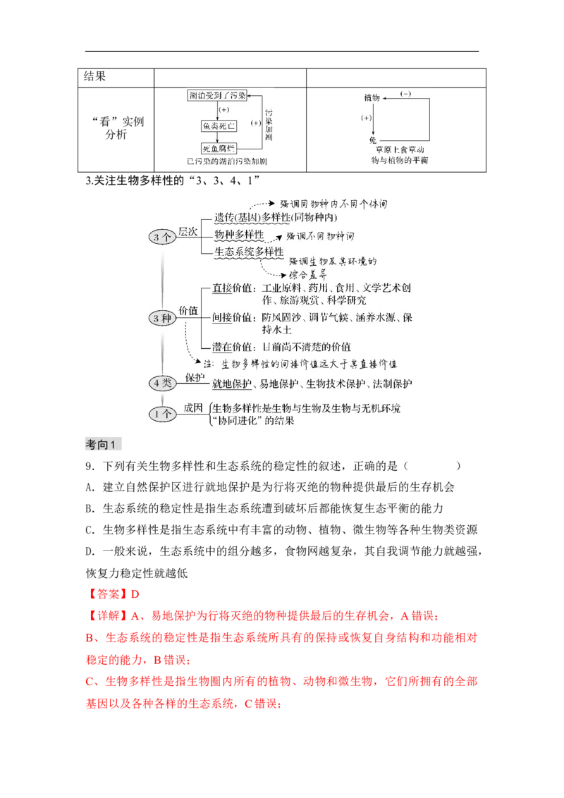 专题七生物与环境（解析版）_新高考复习资料_2023年新高考复习资料_二轮复习_过二轮备战2023年高考生物二轮专题剖析与综合训练（新教材）