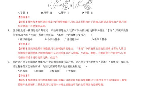 生物（包头卷）（全解全析）_初中全科电子版试卷练习试题_生物_2024中考模拟题生物(1)_一模_生物（包头卷）-2024年中考第一次模拟考试