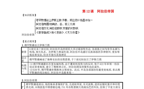 第01课古代埃及知识点总结新人教版(12)_初中全科电子版试卷练习试题_历史_历史人教版9上试卷_部编人教版历史9年级上知识点汇总27份