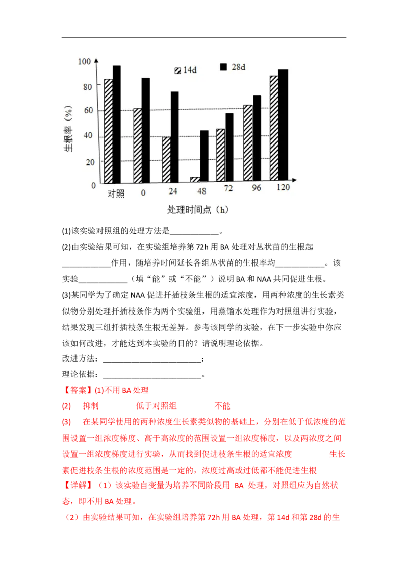 专题八实验与探究（解析版）_新高考复习资料_2023年新高考复习资料_二轮复习_过二轮备战2023年高考生物二轮专题剖析与综合训练（新教材）