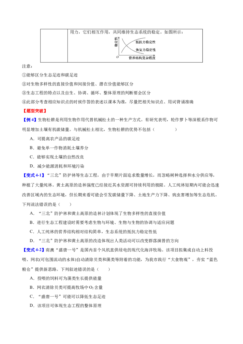 专题八生物与环境（原卷版）_2025年新高考资料_二轮复习_01高考语文等多个文件_举一反三2025年高考生物二轮重点专题讲义（新高考通用）